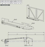 Twin Drive Trackless Bi Folding Swing Gate Hardware Set