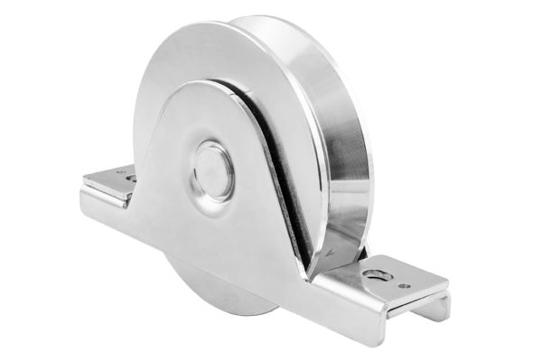 Sliding Gate V Grooved Roller Wheel Double Bearing, Internal Support