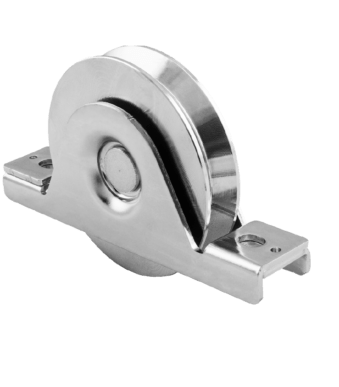 Sliding Gate V Grooved Roller Wheel Double Bearing, Internal Support