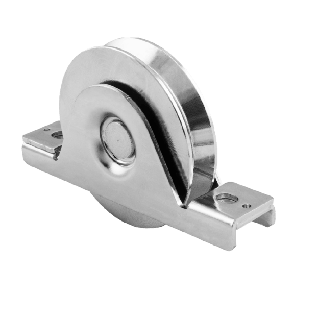 Sliding Gate V Grooved Roller Wheel Double Bearing, Internal Support