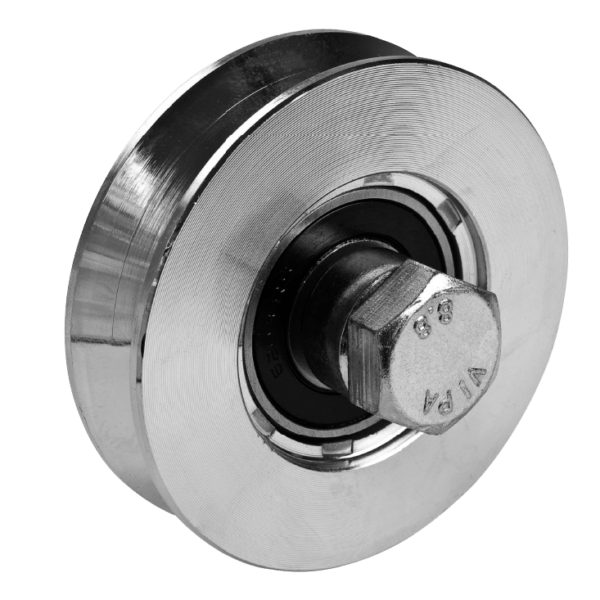 Heavy Duty V Grooved Wheel Single Bearing For Sliding Gates