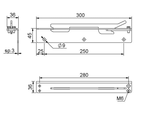 Quick link-plate Sliding Gate Telescopic Hardware Fitting Wholesaler