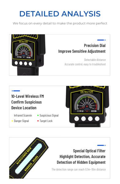 Hand Held Gold Metal Detector for Detecting Gold on Person Body