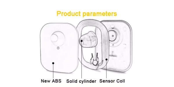 Eccentric Circle 8.2mhz Security Round Pin Hard Tags