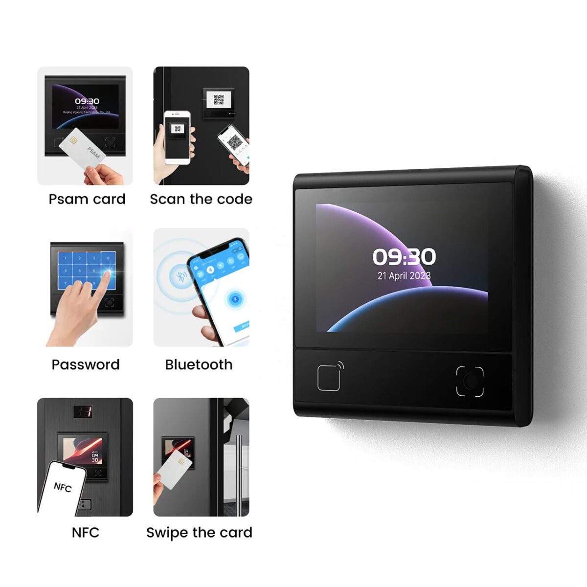 Ethernet Access Control System RFID Reader NFC Smart Card QR Code Scanners