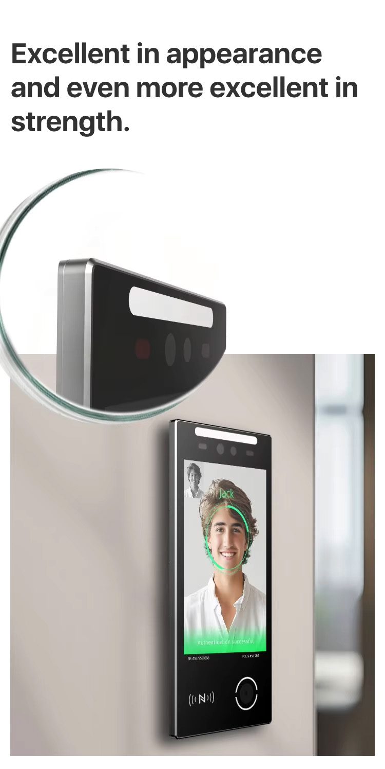 Face Recognition Access Control System Scanner IP66 Waterproof and Motion Detection Device