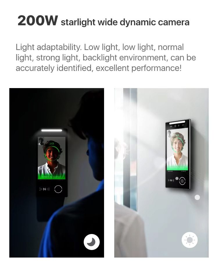 Face Recognition Access Control System Scanner IP66 Waterproof and Motion Detection Device