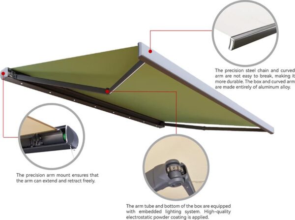 MR-B Full Cassette Awning for Outdoor