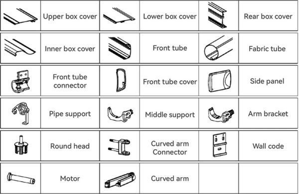 MR-B Full Cassette Awning for Outdoor