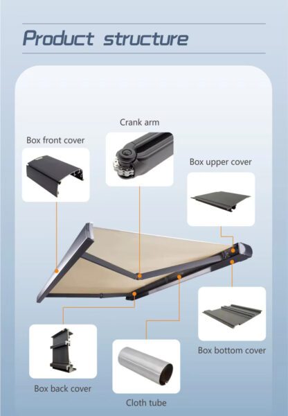 MR-B Full Cassette Awning for Outdoor