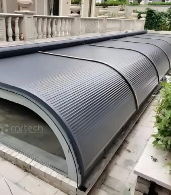 Arc Shaped Horizontal Roller Shutter Exterior Durable and Efficient Solutions