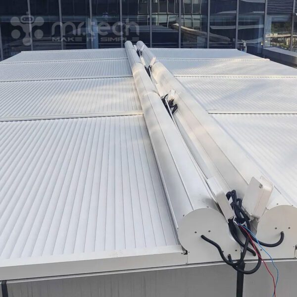 Plane Horizontal Aluminium Roller Shutter for Outdoor OTS Glass Roof